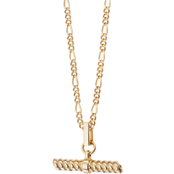 Daisy Rope T Bar Necklace - Gold