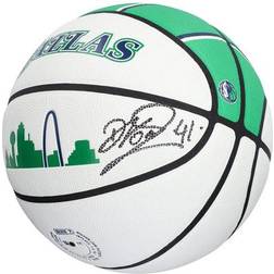 Fanatics Authentic Dirk Nowitzki Dallas Mavericks Autographed Wilson City Edition Collectors Basketball