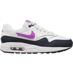 Nike Air Max 1 GS - White/Dark Obsidian/Fuchsia Dream