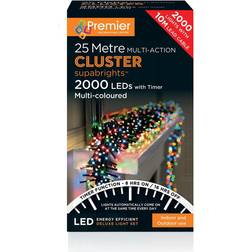Premier Decorations Action Cluster Multicolor String Light 2000 Lamps