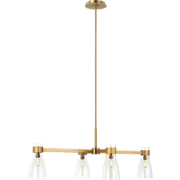 Aerin Moritz Burnished Brass Pendant Lamp 61cm