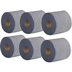 2Work Centrefeed Roll 2-Ply 100M Blue (Pack of 6) 2W03010