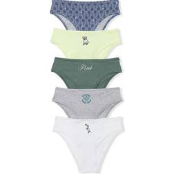 PINK Women's Cotton Cheeky Panties 5-pack - Spring Fashion Tennis