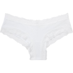 Victoria's Secret The Lacie Lace Waist Cheeky Panty - Vs White