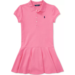 Polo Ralph Lauren Girl's Cotton Mesh Short Sleeve Polo Dress - Baja Pink