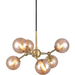 Halo Design Atom Mini Antique Brass Pendant Lamp 45cm