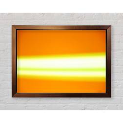 Ivy Bronx Mustard Print Bronze Framed Art 141.4x100cm