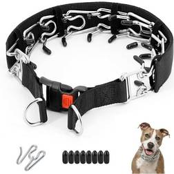 SRJ STAR Dog Prong Traing Collar with Rubber Caps L-55cm-3.5mm