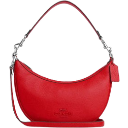 Coach Aria Shoulder Bag - Silver/Bright Poppy