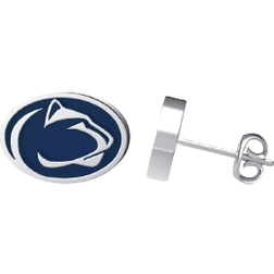 Dayna Designs Penn State University Post Earrings - Silver/Blue