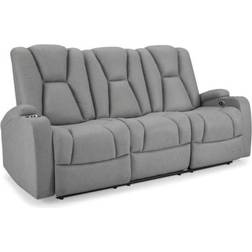 Hannah 60605 Dark Grey Sofa 208cm 3 Seater