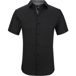 Tom Baine Men's Slim Fit Performance Shirt - Black