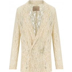 Twinset Macramé Lace Blazer - Ivory