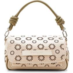 Desigual M Die Cut Floral Crossbody Bag - Beige