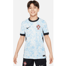 Nike Portugal Men's Team 2024/25 Stadium Away Older Kids' Dri-FIT Football Replica Shirt White Polyester