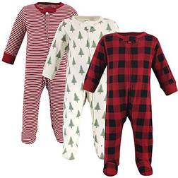 Touched By Nature Organic Cotton Sleep N Play 3-pack - Tree and Plaid (10168999)