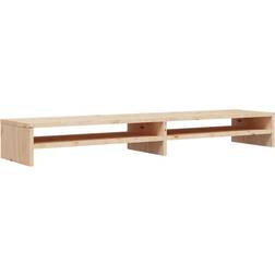 vidaXL Monitor Stand Natural TV Bench 100x13cm