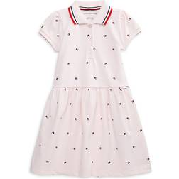 Tommy Hilfiger Girl's Pique Polo Logo-Print Short Sleeve Dress - Assorted