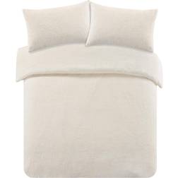 Brentfords Teddy Fleece Duvet Cover Beige (260x220cm)