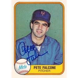 Autograph Warehouse 570977 New York Mets Pete Falcone Autographed Baseball Card 1981 Fleer No.327