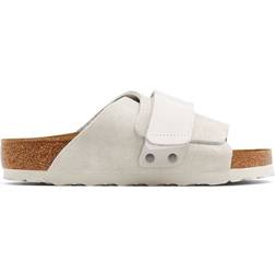 Birkenstock Kyoto Nubuck/Suede Leather - Antique White