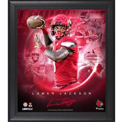 Fanatics Authentic Lamar Jackson Louisville Cardinals Signature Framed 15'' x 17''