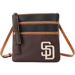 Dooney & Bourke San Diego Padres Infield Triple Zip Crossbody Purse