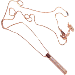 Pendant Necklace - Rose Gold/Transparent