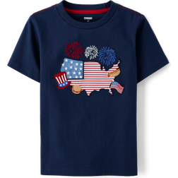 Gymboree Boy's Embroidered Map Top American Cutie - Tidal