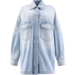 The Attico Short Coat - Sky Blue