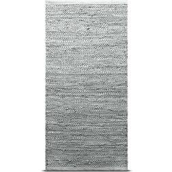 Rug Solid Leather Grey 75x200cm