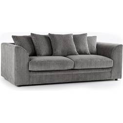 New Luxor Grey Sofa 190cm 3 Seater