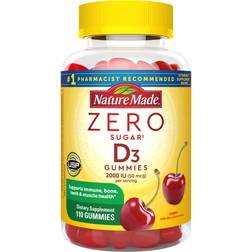 Nature Made Zero Sugar D3 Gummies 2000IU 110 pcs