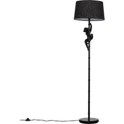 MiniSun Modern Black Floor Lamp 150cm