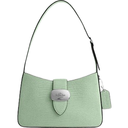 Coach Eliza Shoulder Bag - Leather/Silver/Pale Green