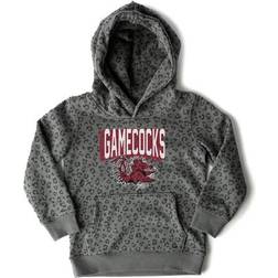 Gameday Couture Kid's South Carolina Gamecocks Running Wild Leopard Print Pullover Hoodie - Black