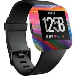 MightySkins Fitve Rainbow Waves Case for Fitbit Versa