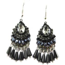 Les Tresors De Lily Altai Earrings - Bronze/Black/Transparent