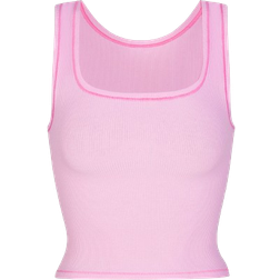 SKIMS Cotton Rib Tank - Bubble Gum