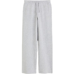 H&M Wide Joggers - Light Gray Melange