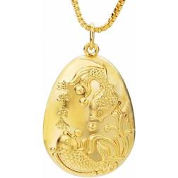 Party Birthday Wedding Gift Vintage Fishes Charm Pendant - Gold