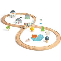 Bigjigs Woodland Animal Train Set