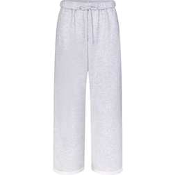 SKIMS Classic Straight Leg Pants - Light Heather Grey