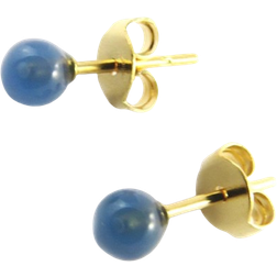 Les Tresors De Lily Mineralia Earrings - Gold/Agate