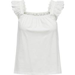 JdY Vanja Top - White/Cloud Dancer