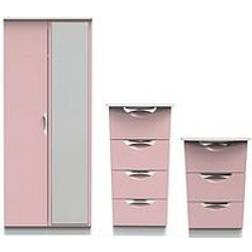 Swift Alva Ready Assembled Pink Wardrobe