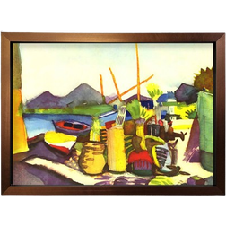 Rosalind Wheeler Landscape At Hammamet Bronze Framed Art 84.1x59.7cm