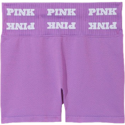 PINK Soft Seamless 3" Shorts - Glazed Violet Logo