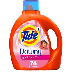 Tide Laundry Detergent Touch of Downy 74 Loads 3.4L