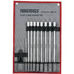 Teng Tools TBW10 Deep T Bar Sockets & Accessories Set Wrench